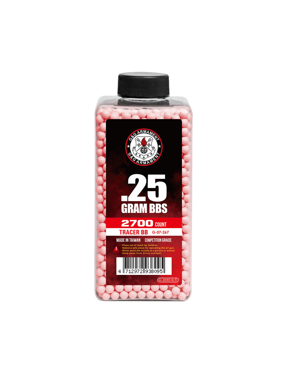 G&G BB 0.25 Red Tracer 2700
