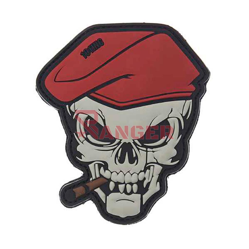 Patch PVC 3D Calavera Boina Puro