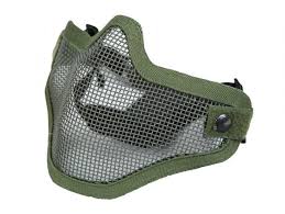 Airsoft Mesh Half Face Mask -OD