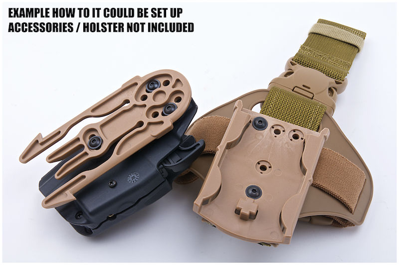 GK Tactical 0305 ML17 Molle Locking Receiver Plate DE - ContractorHouse