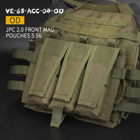JPC vest 2.0 front accessory package 5.56 triple package - OD