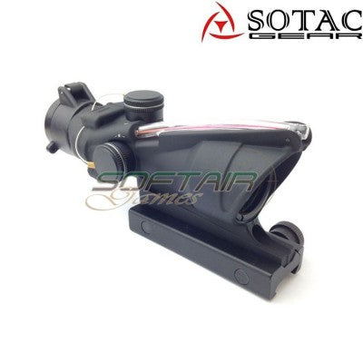 Scope ACOG 4x with red fiber BLACK sotac