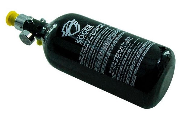 Garrafa HPA SOGER 48CI 0.8L 3000 PSI ALUMINIO BK