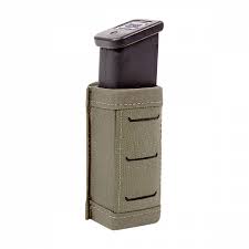 Warrior Laser Cut Single Snap Mag Pouch 9mm Ranger Green