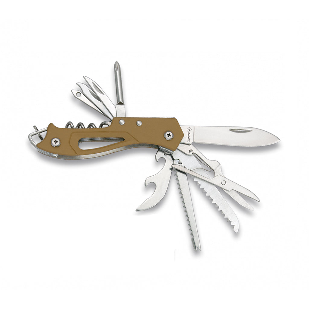 Knife Albainox Multi 10 Tan