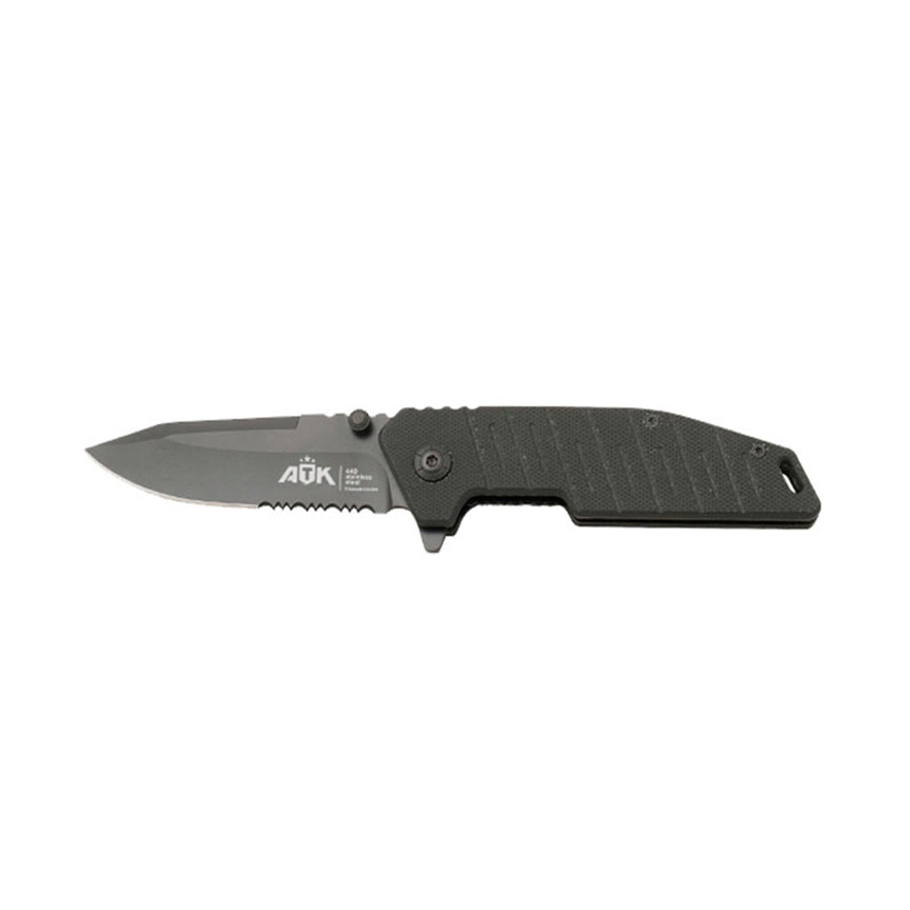 knife ATK Thunder With Molle case Black