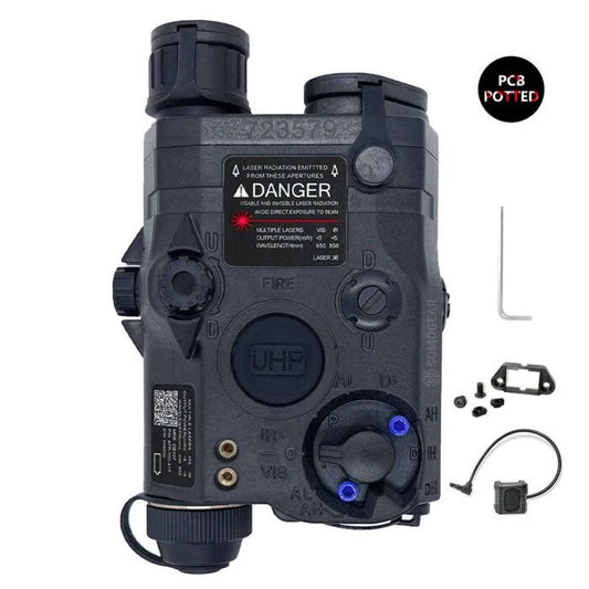 PEQ-15 Black Airsoft Aiming GREEN Laser IR Laser Flashlight SOMOGEAR