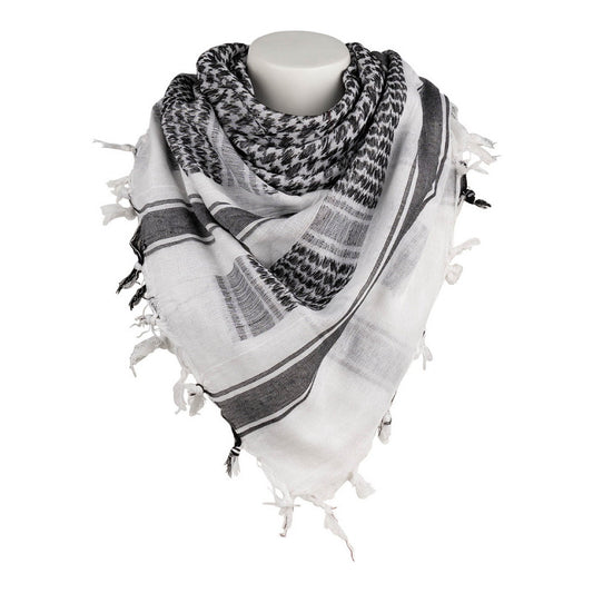 PLO scarf fine woven Black/White