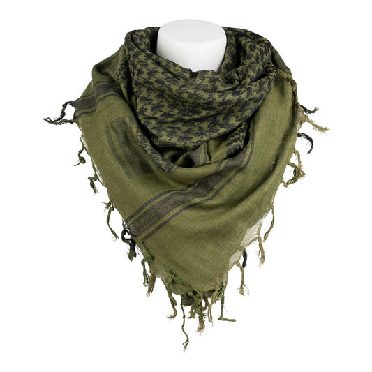 PLO scarf fine woven Black/Green