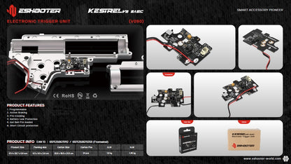 E-Shooter ETU Kestrel V2 BASIC Rear wired V090