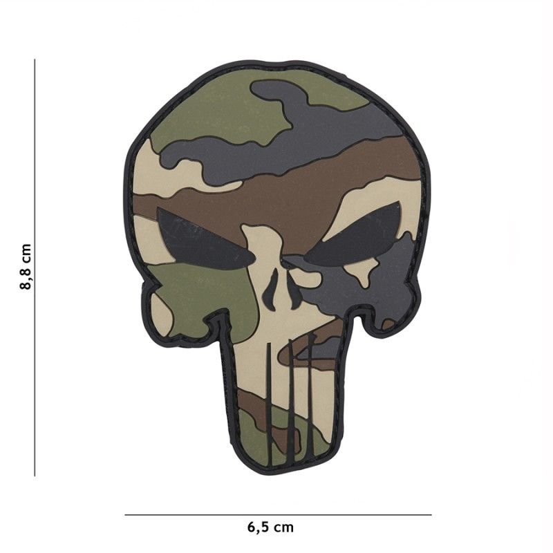 Patch 3D PVC Punisher French camo #19054
