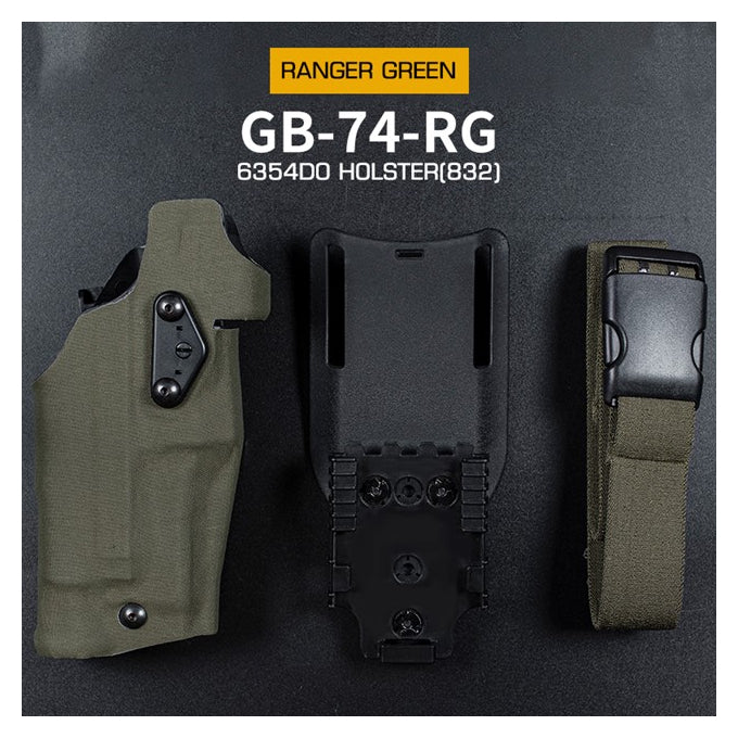 WST Holster 6354 DO for Glock 17 with X300 Flashlight - Ranger Green