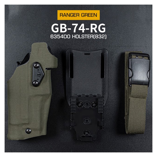 WST Holster 6354 DO for Glock 17 with X300 Flashlight - Ranger Green