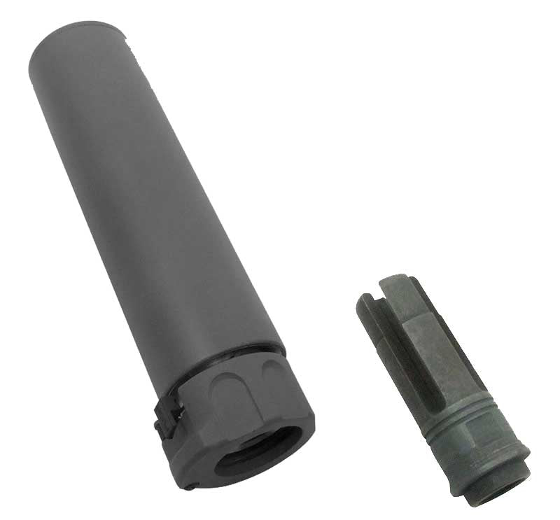 5KU SF 556 socom Ver.2 silencer with hider for 14mm- electric gun (black)