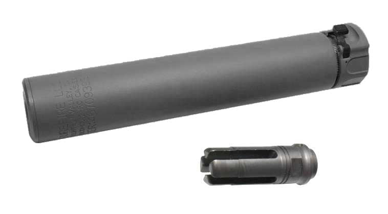 5KU SF 7.62 socom silencer Ver.2 with hider for 14mm- electric gun (black)