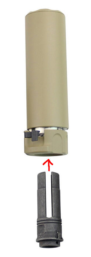 Silencer SF 556 Mini Socom 14MM CCW TAN