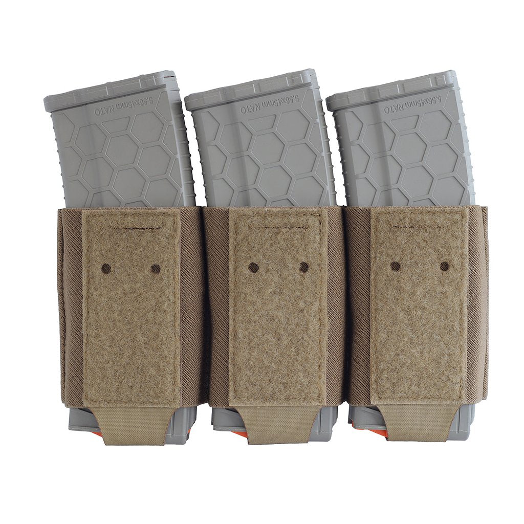 Combat Systems Triple AR Elastic Mag Insert Coyote Brown