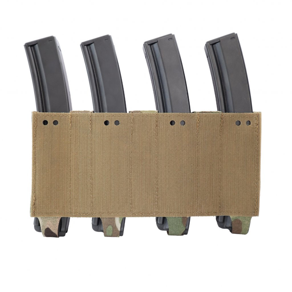Combat Systems Quad SMG Elastic Mag Insert Multicam