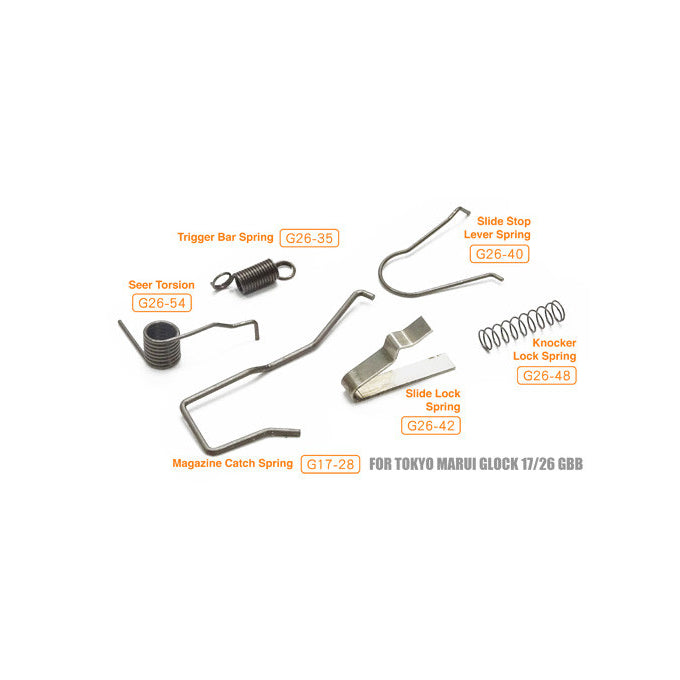 GD TM / WE G-series Enhanced Steel Spring Set, 6 Pcs - Silver