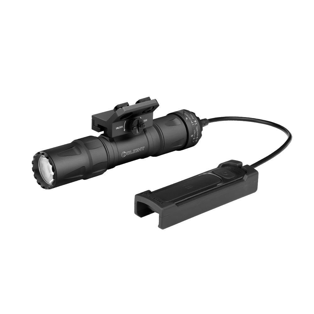 Tactical flashlight Olight Odin 1,500 lum. with remote push button and picatinny mount