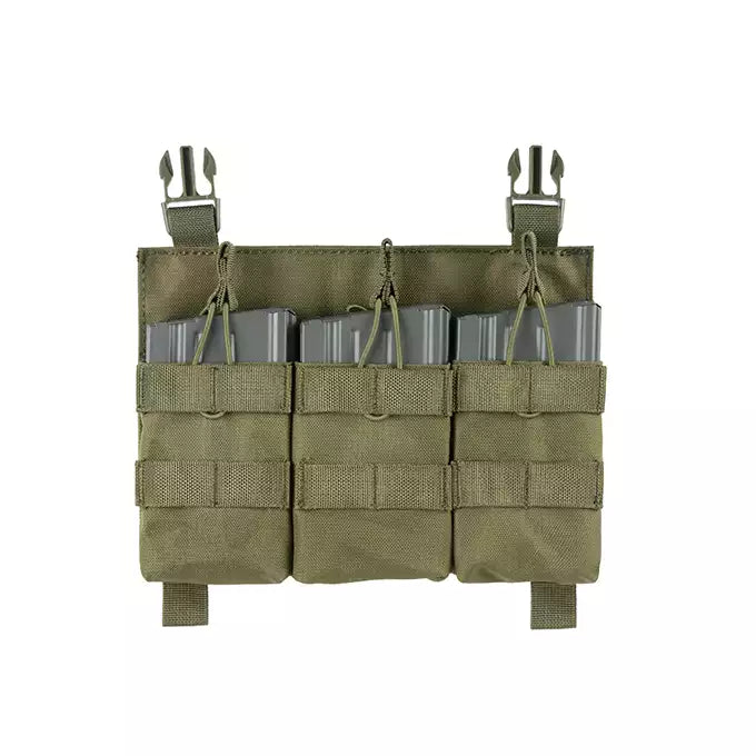 Buckle Up Triple SR25/AR-10/M14/SCAR-H Pouch Panel - OD