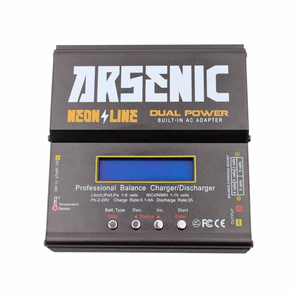 Battery Charger Arsenic B6AC Balanceador Lipo/Life/NimH 80W Black