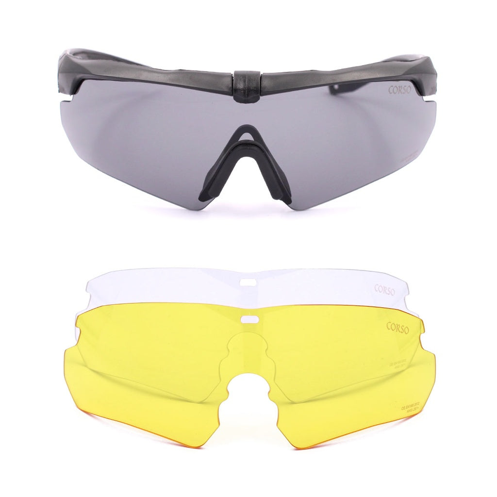 Glasse Corso Revenge MK2 W/Case 3 Lens Black