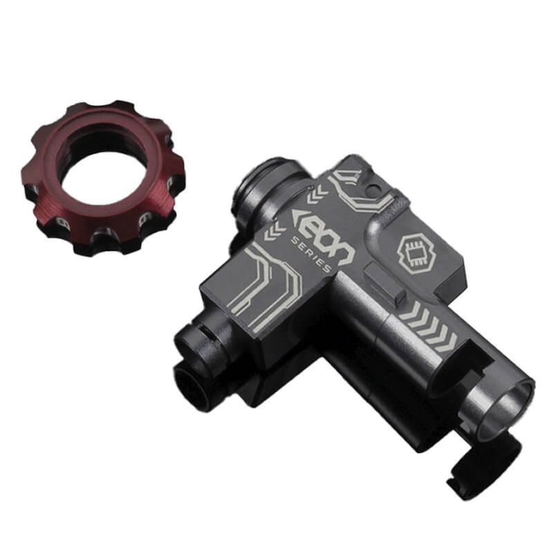 GATE EON Chamber Hop Up CNC for AEG - Titanium / RED