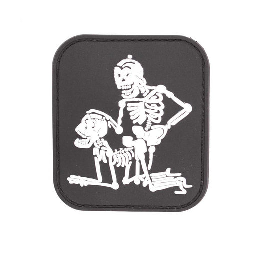 Patch Immortal PVC 3D 2 Skelete Black Fluer