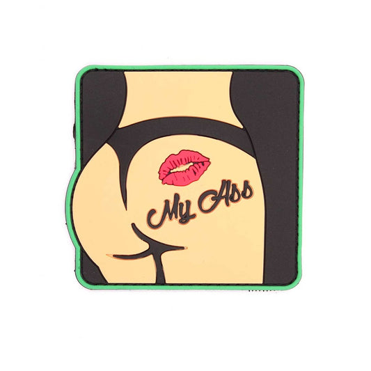Patch Immortal PVC 3D kiss My Ass Black