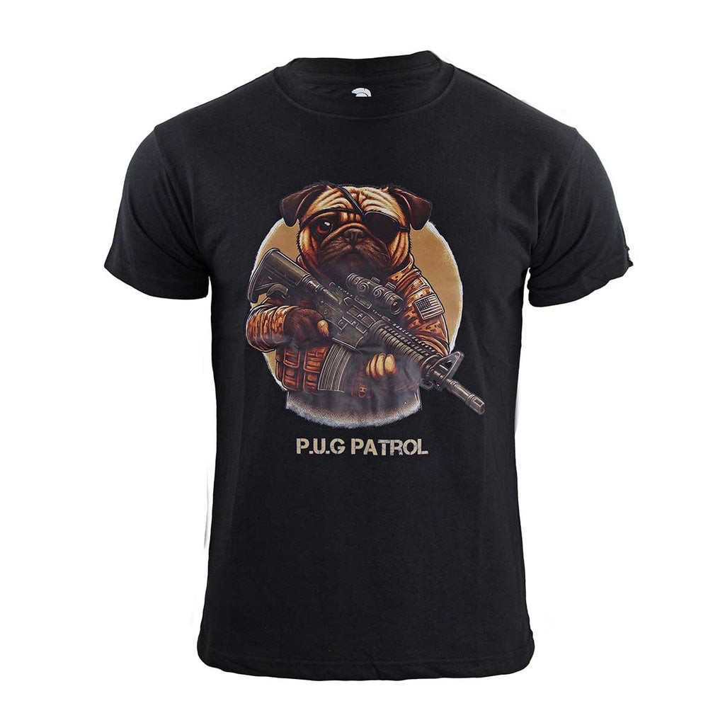 T-Shirt Immortal Pug Patrol Black