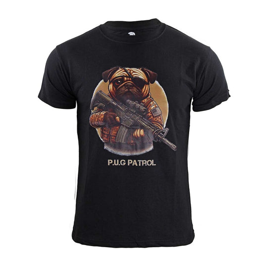 T-Shirt Immortal Pug Patrol Black