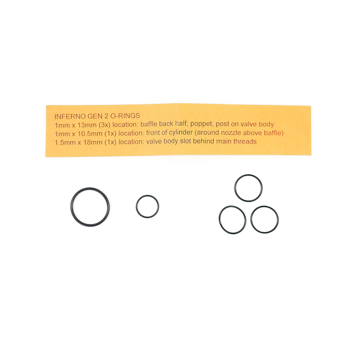 Wolverine Replacement Oring Set For Inferno GEN2