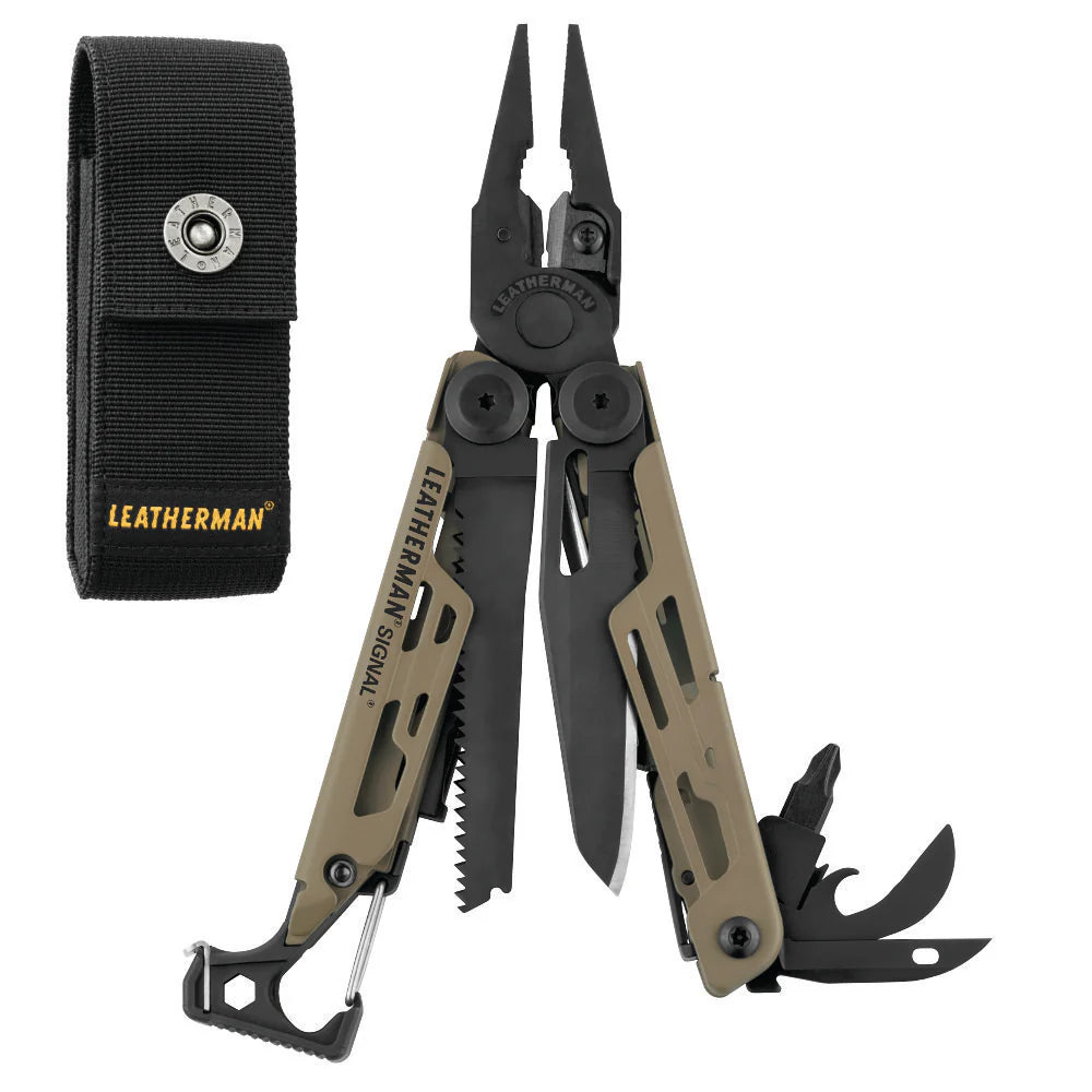 Leatherman Signal Coyote With Molle Case