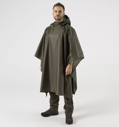 Lightweight Poncho  - Polyester Olive Green