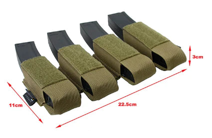 TMC Cordura Dope Insert for SMG magazine Coyote