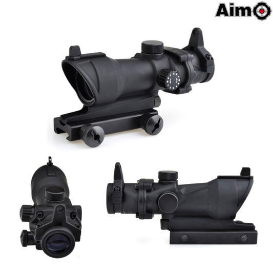 Acog 4x32 Scope Illuminated Reticle Black Aim-o