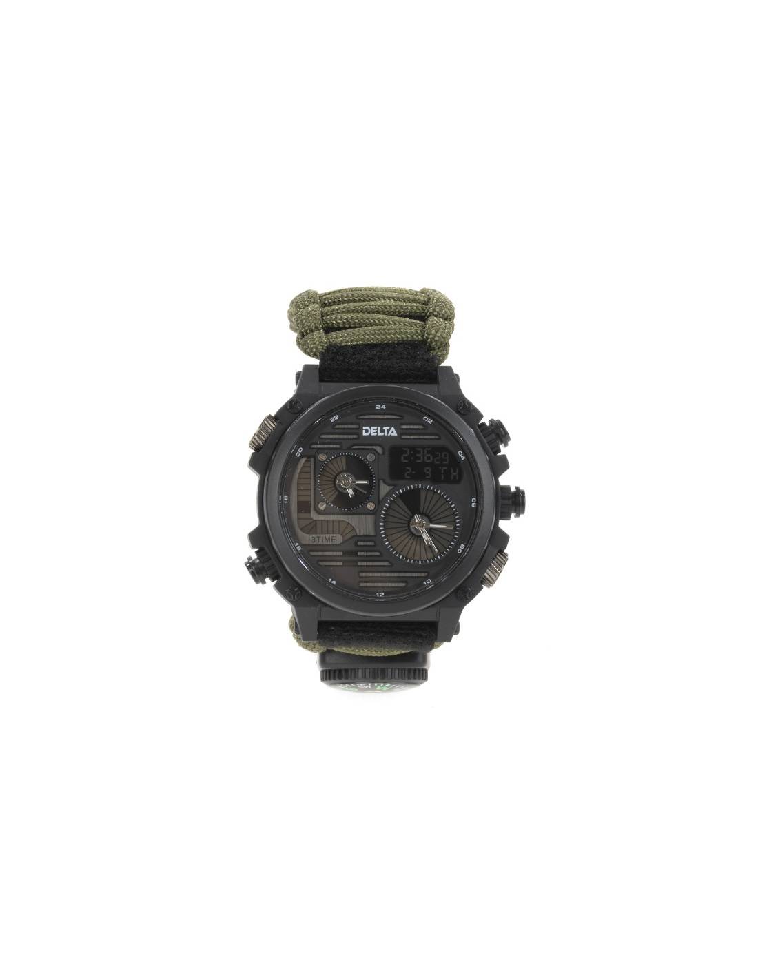 DELTA TACTICS ANALOG AND DIGITAL SURVIVAL WATCH