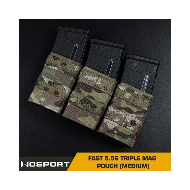 FAST Type Triple 5.56 Magazine Pouch (Medium) - MC