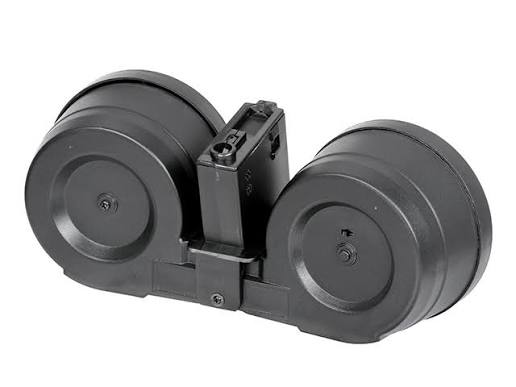 3000rd Electric double drum magazine for M4/M16 - Black [BattleAxe]