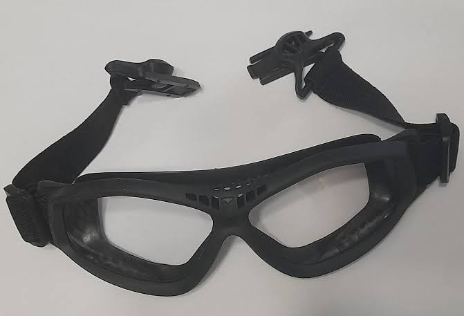 Helmet Mounted Tactical Goggle - Black/Clear [PJ]
