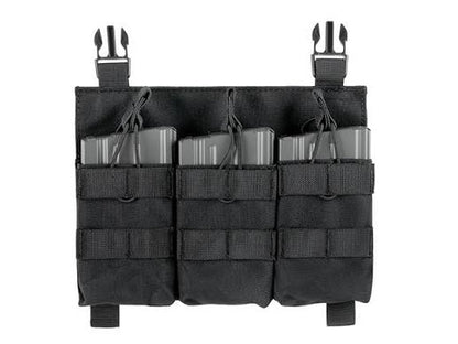 Buckle Up Triple SR25/AR-10/M14/SCAR-H Pouch Panel - Black
