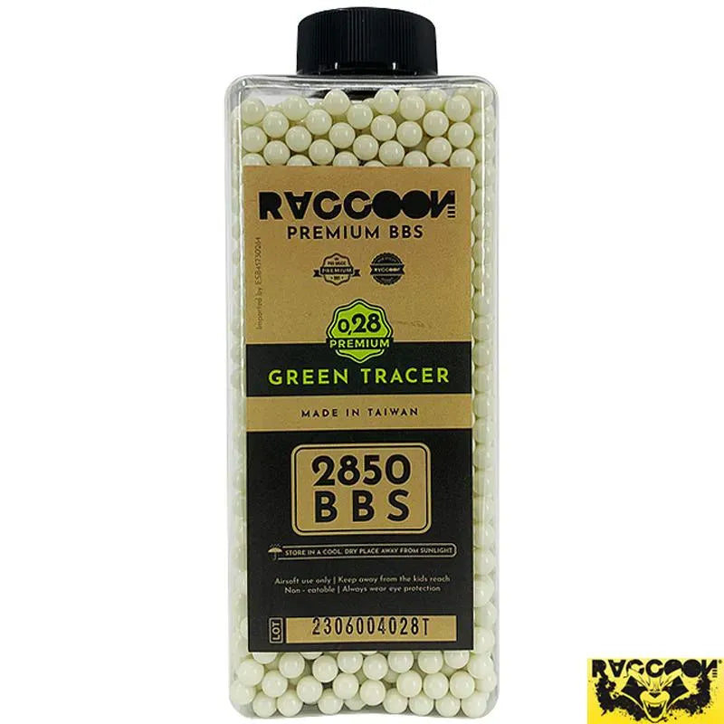 Raccoon Premium BBS 0.28Green Tracer 2850 bbs