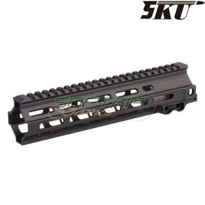 Rail MK8 9.5" gei. style nero per M4 aeg/gbbr 5ku