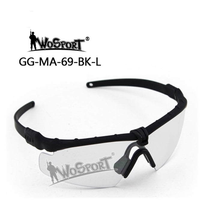 Shooting Safety Goggles MA-69, Black, Clear