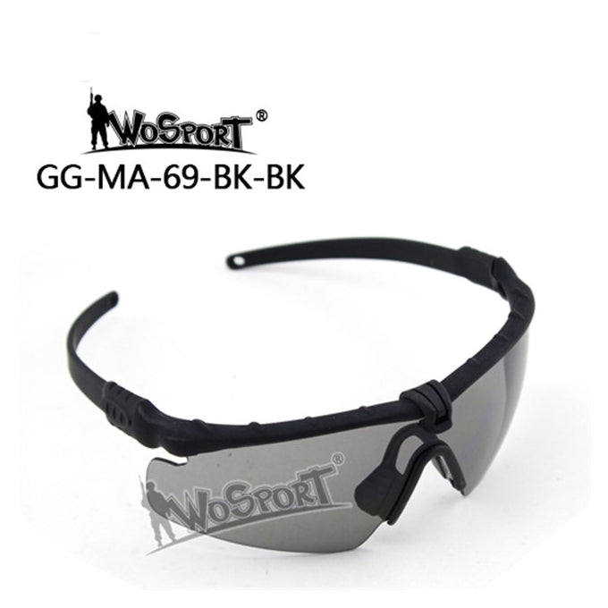 Shooting Safety Goggles MA-69, Black, Dark