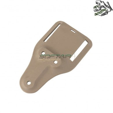 frog industries® Tactical holster SHORT TAN adapter base