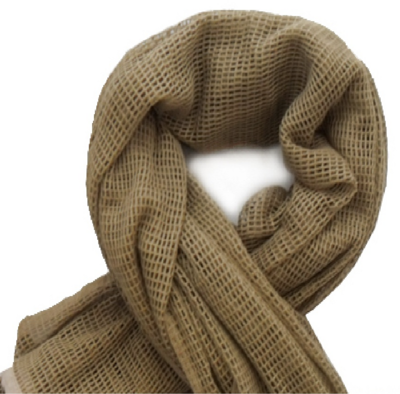Mesh Scarf - TAN