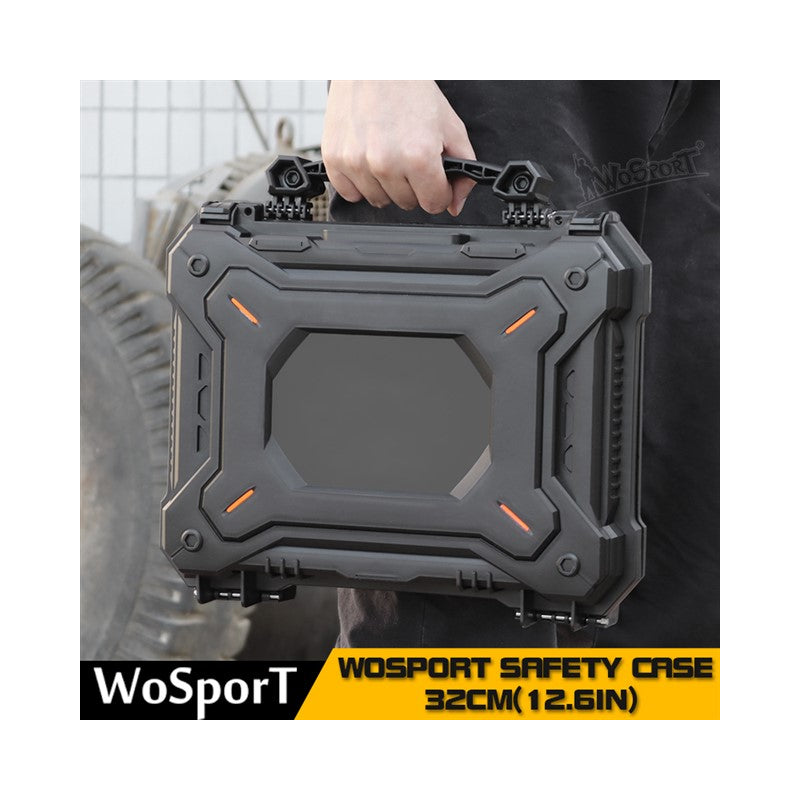 WST Tactical Waterproof Pistol case - Cubed foam, 32cm