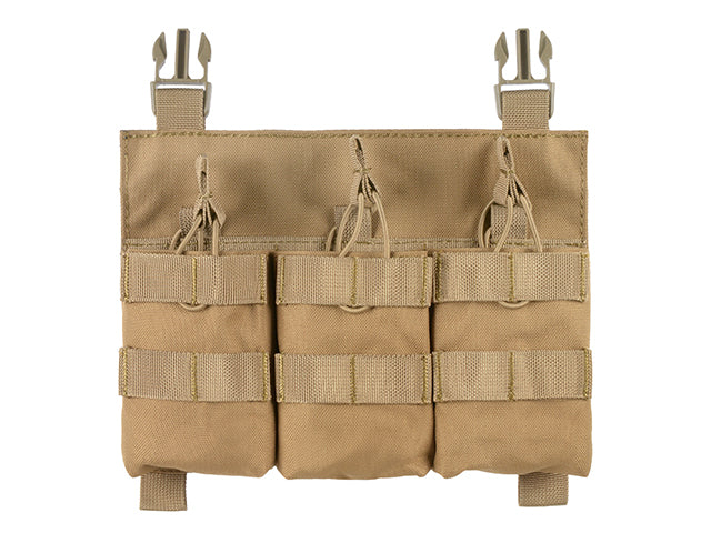 Buckle Up Triple SR25/AR-10/M14/SCAR-H Pouch Panel - Coyote